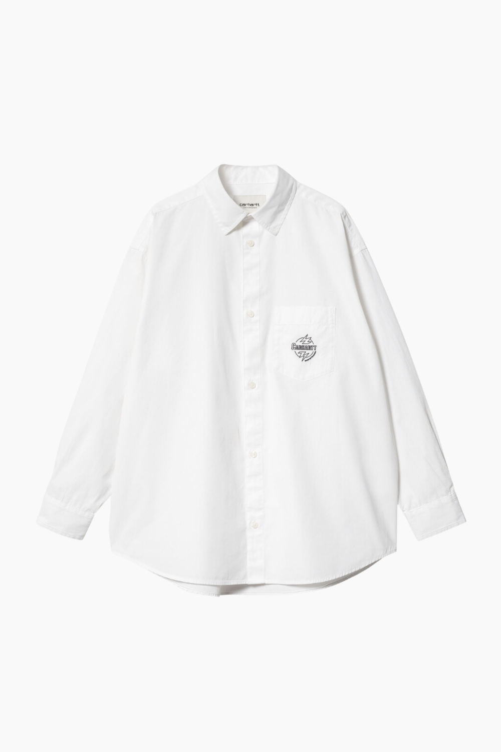 W' L/S Ablaze Shirt - White/Black - Carhartt WIP