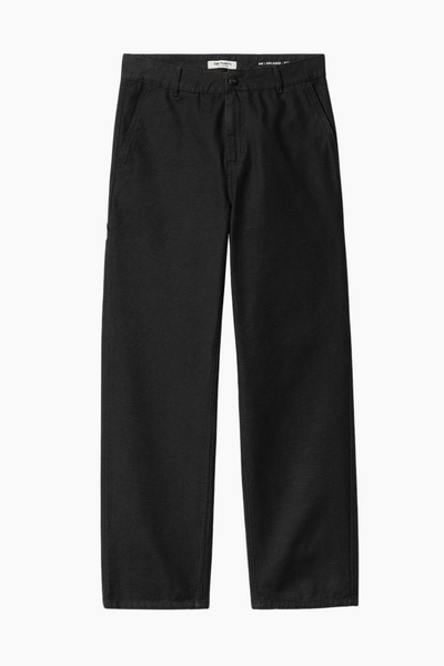 W' Pierce Pant Straight (Hubbard) - Black Rinsed - Carhartt WIP