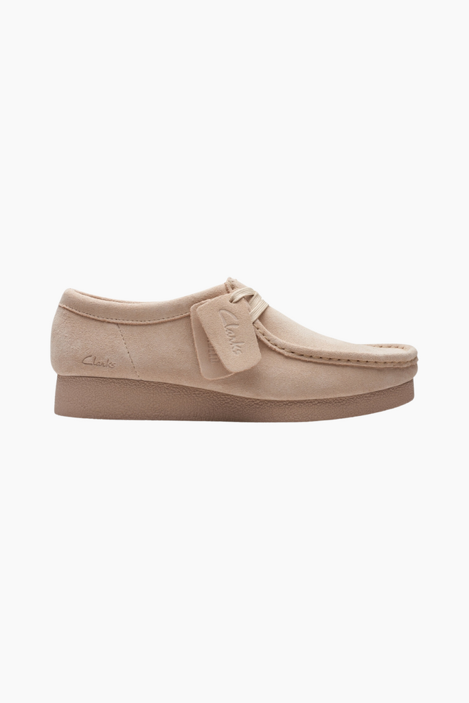 Clarks wallabee sand hotsell