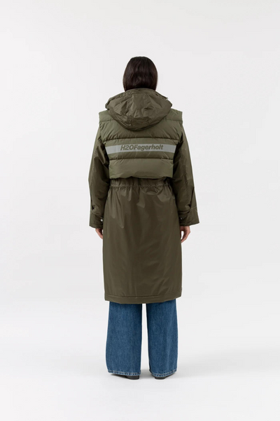 Warm Rain Jacket - Forest Green - H2O Fagerholt