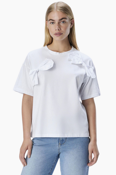 Objklara SS OW Bow Tee - White - Object