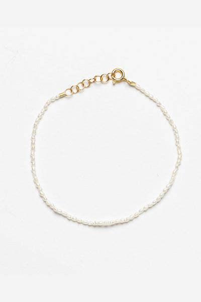 Tiny Pearl Bracelet - Guld - Sorelle